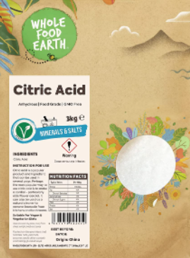 Citric Acid - Food Grade, vegan, gmo free